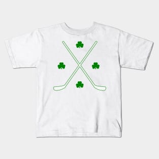 Shamrock Crossed Sticks Kids T-Shirt